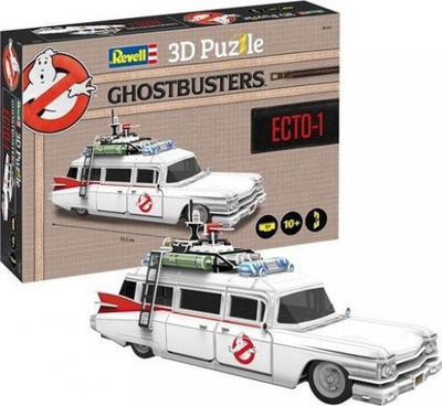 Puzzle 3D Revell Ghostbusters Ecto 1 00222, 120 pjesë, 33 cm, shumë i detajuar