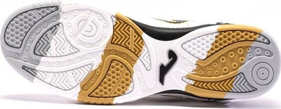 Këpucë futsalli Joma Top Flex 24 Indoor, lëkurë, taban gome, të bardha me të zeza