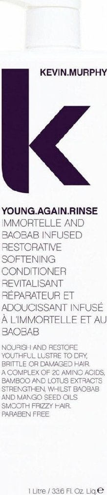 Balsam flokësh Kevin Murphy Young Again Rinse, 1000ml, për flokë të dëmtuar