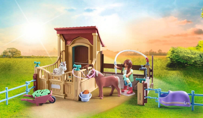 Set lodër Playmobil Horses of Waterfall Riding Stable, 100 copë, për kalama 4-10 vjeç, shumëngjyrësh