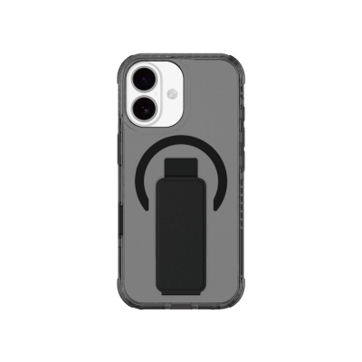 Mbulesë telefoni AmazingThing Titan Pro Holder për iPhone 17, me MagSafe, me këmbë mbajtëse, e zezë