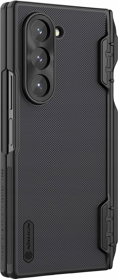 Mbështjellës telefoni Nillkin Frosted Shield Magnetic për Samsung Galaxy Z Fold 6, me mbajtës stylus, i zi