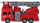 Lodër kamion zjarrfikës Mega Creative Fire Department, me ujë, drita edhe zëra, i kuq