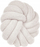 Jastëk dekorativ Knot Cushion Boucle, 31 x 31 cm, pelush, i bardhë