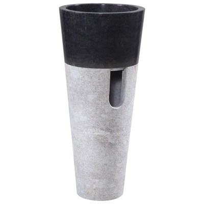 Lavaman dyshemeje Marble HM7808, mermer konik, 40x90 cm, gri e zezë