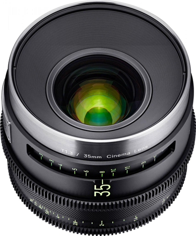 Lente kino XEEN Meister 35mm T1.3, PL mount, full frame, e zezë