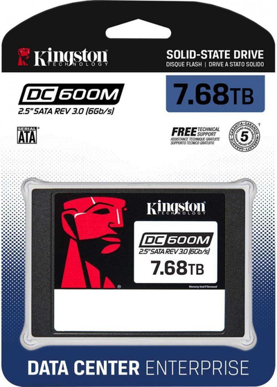 Disk SSD Kingston DC600M, 7.68TB, 2.5" SATA III