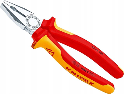 Pincë universale të izoluara Knipex 03 06 200, 200mm, për elektricistë
