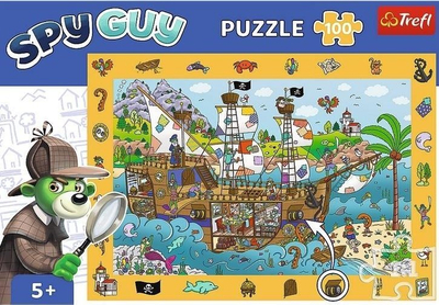 Puzzle Trefl Kids Spy Guy Pirate Ship Treflik Family, 100 copa, për kalamaj