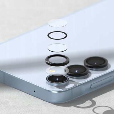 Mbrojtës kamere Ringke për Samsung Galaxy A35 A55 5G, xham, i zi