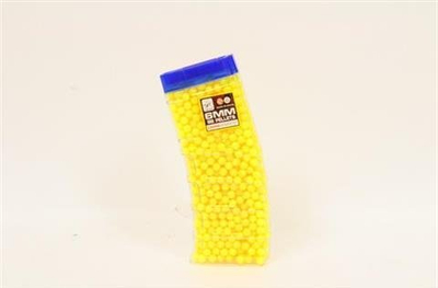 Toptha plastike BB K121, 6 mm, 800 copë, të verdha