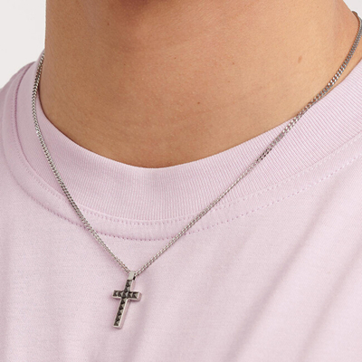 Qafore për meshkuj S'Agapõ Cross Current SPD06, e argjendtë/zezë