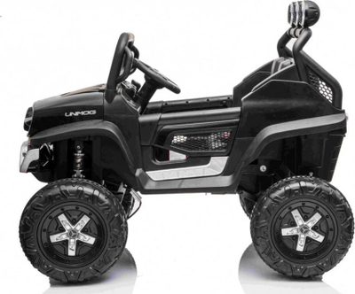 Makinë elektrike për fëmijë Mercedes Benz Unimog, 4x4, me telekomandë, e zezë