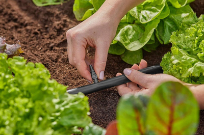 Lidhës ujitjeje Gardena Micro Drip, 4.6 mm 3/16", i zi
