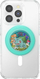 Mbajtëse telefoni PopSockets MagSafe PopGrip me unazë adapter, Bulbasaur Mint