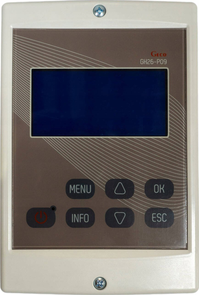 Kontroller solar Hewalex GH26 P09, për mur, me ekran LCD, gri