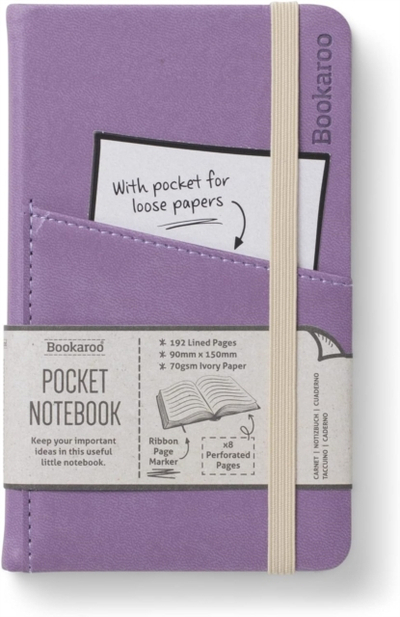 Bookaroo Pocket Notebook (a6) Journal Aubergine