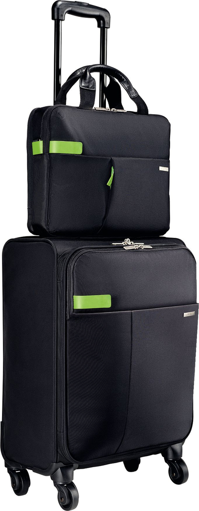 Valixhe dore Leitz Complete Smart Traveller, 4 rrota, me ndarje për laptop, e zezë