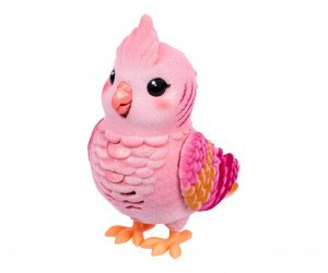 Lodër interaktive Little Live Pets My Really Real Bird Rosie, zog me kafaz, reagon me zë, rozë