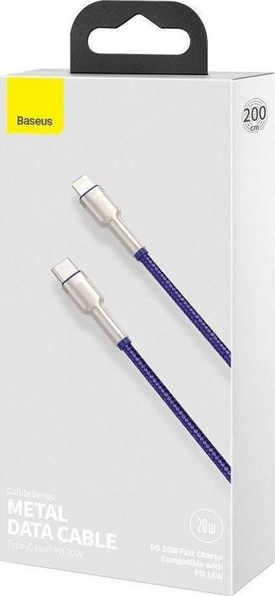 Kabllo Baseus USB-C - Lightning, vjollcë