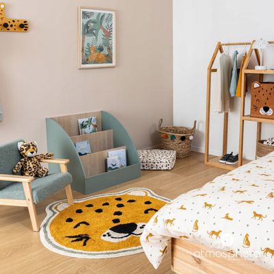 Raft librash për kalamoj Atmosphera Jael, 56cm, me 3 ndarje, jeshile jade