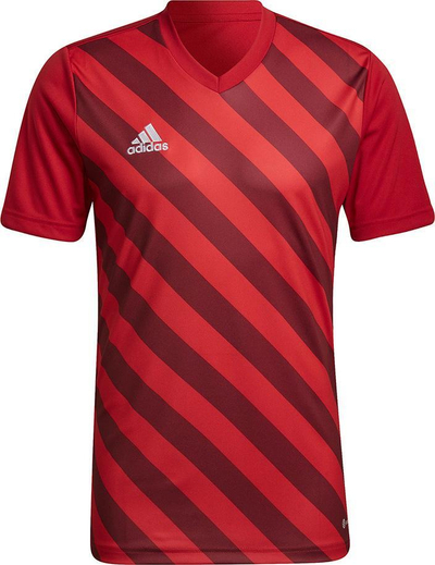 Bluzë futbolli për burra adidas Entrada 22 Graphic Jersey M HB0572, poliester, Aeroready, e kuqe