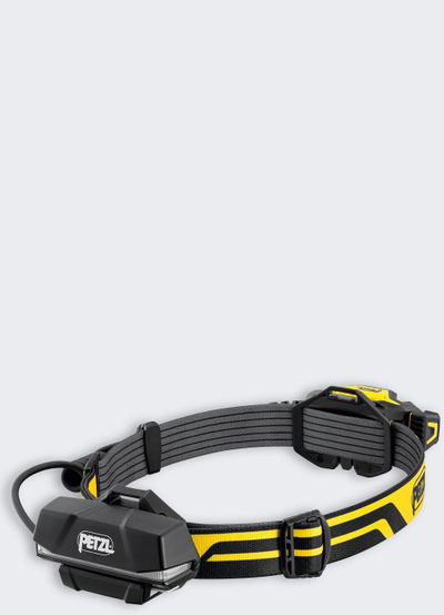 Dritë koke Petzl XENA, 1400 lm, i papërshkueshëm nga uji IP67, e zezë verdhë