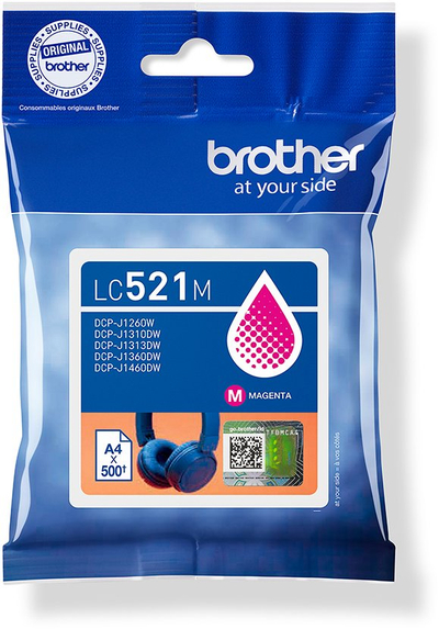 Patron boje Brother LC521M, magenta, origjinal