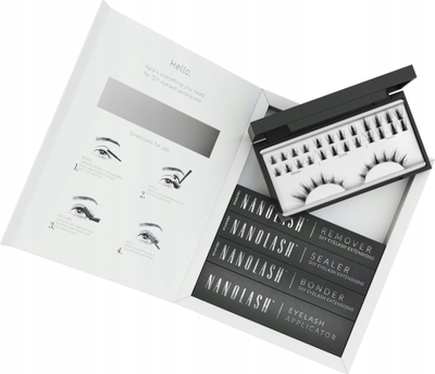 Set për qerpikë Nanolash Flirty Kit, 4 pjesë, për gra