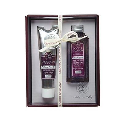 Set Erbario Toscano, xhel dushi BIO 125 ml + krem anti-rrudhë për duar 75 ml