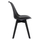 Karrige ngrënieje Chairs Vegas HM0033.32, polipropilen PU, set 4 copë, e zezë