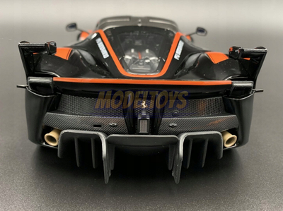 Maket makine Bburago Ferrari FXX K, 1:18, #5, e zezë me portokalli