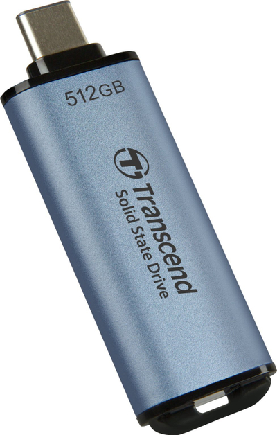 SSD i jashtëm Transcend ESD300C, 512GB, USB Type C, blu