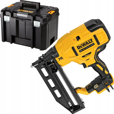 Gozhdëruese për përfundime Dewalt DCN662NT-XJ, 18V, pa bateri dhe karikues, e verdhë