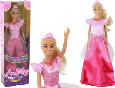 Kukull princeshë Anlily Princess, 30cm, me fustan rozë, bionde