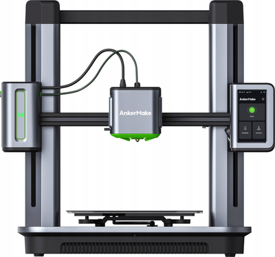 Printer 3D AnkerMake M5, volum 235x235x250 mm, kamer me AI, gri metalik