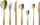 Set bestekësh Amefa Manille Gold, 42 pjesë, çelik inox 18/10, ngjyrë ari mat