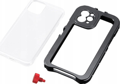Kafaz video metal Ulanzi për iPhone 11 Pro, me montim magnetik, ngjyrë e zezë