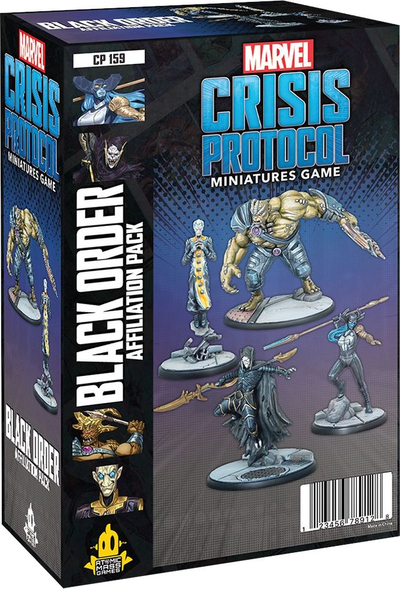 Set miniaturash Marvel Crisis Protocol Black Order, zgjerim loje, për lyerje me bojë, shumëngjyrësh