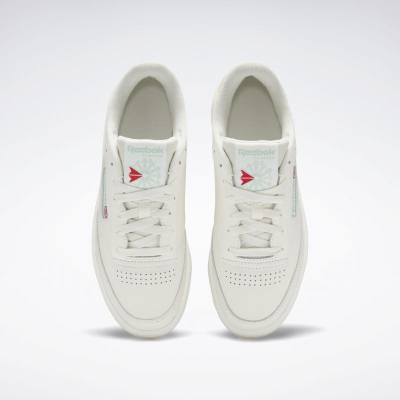 Патики Reebok Club C 85 Vintage W, кожа, за жени, бели