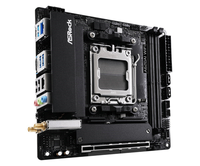 Pllakë mëme ASRock A620AI WiFi, AMD A620, DDR5, Mini ITX, e zezë