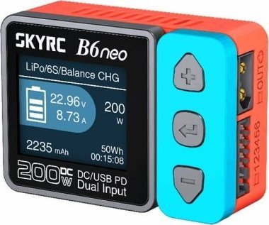 Karikues baterish SkyRC B6neo, 200W, 10A 6S, gri