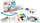 Set kreativ Maped Creativ Blow Pen Art String Art, 6 lapsa me ngjyra, 4 kartona, shumëngjyrësh