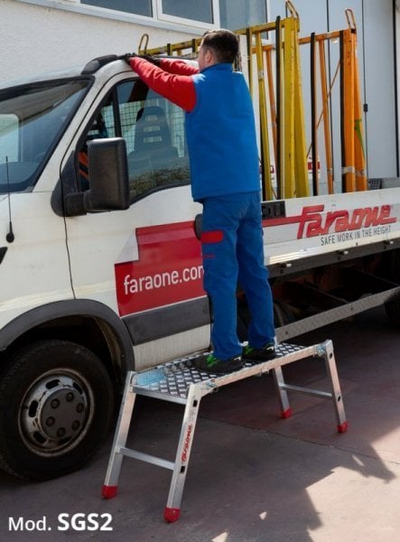 Platformë pune Krause SGS2, 2 shkallë, pa parmak
