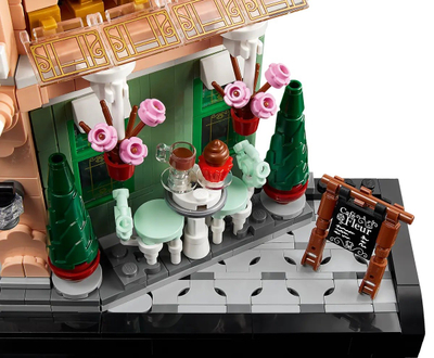 Set LEGO Icons French Café, dekor rafti, për të rritur, shumëngjyrësh