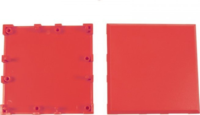 Pllakë plastike Allnet Brick 2x2, set me 10 copë, e kuqe
