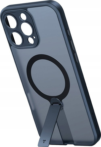 Mbulesë telefoni Torras Pstand Spin për iPhone 16 Pro, me stand rrotullues, e zezë