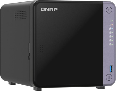Server NAS QNAP TS-432X-4G, 4 slote disqesh, 4GB RAM, tower
