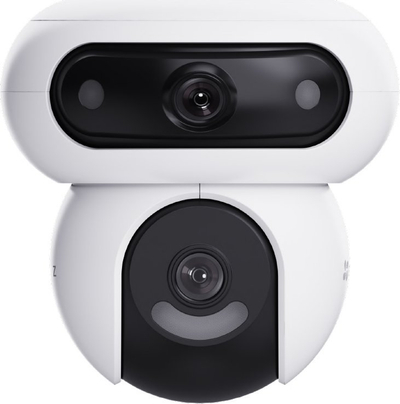 Kamerë e jashtme Ezviz H90 Dual 2K+, me motor 360°, me pamje nate me ngjyra, e bardhë