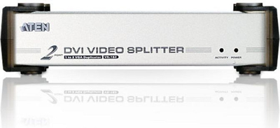 Splitter video Aten VS162, 2 porta DVI, me audio, gri